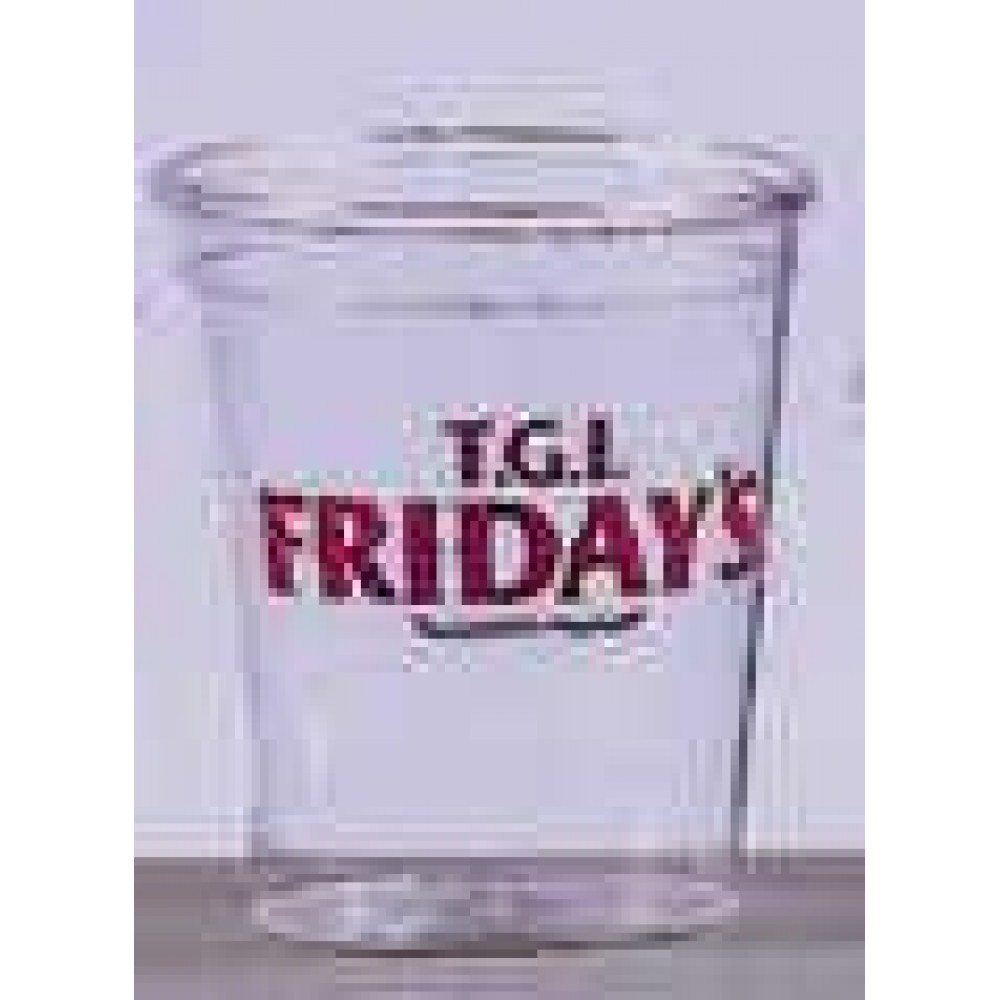 2 Oz. Clear Rigid Plastic Disposable Shot Glass with Logo 2 Oz. Clear Rigid Plastic Disposable Shot Glass with Logo
