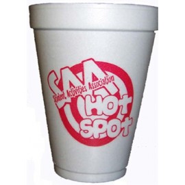 12 Oz. Styrofoam Hot/Cold Cup with Logo