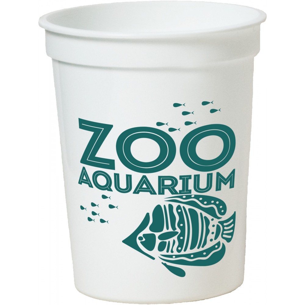 Custom Imprinted 16 Oz. Smooth White Stadium Cup (1 Color Offset Printed) Custom Imprinted 16 Oz. Smooth White Stadium Cup (1 Color Offset Printed)