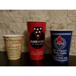Cold Cups: White Paper Cups 22 Ounce with Logo