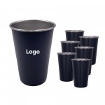 Promotional MOQ 20pcs 17.5oz Black Stainless Steel Cup