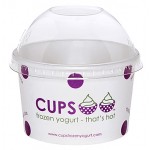 Custom Branded 4 Oz. Paper Dessert/ Food Cup - Flexographic Printed