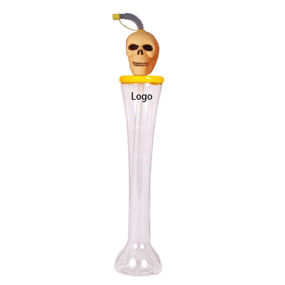 Creative Skull Yard Cup with Straw with Logo