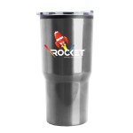 The Carova - 18 Oz. Stainless Steel Auto Tumbler - Full Color Imprint with Logo