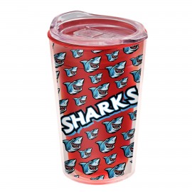 Customized 14 Oz. Transparent Sentinel Tumbler w/Clear Full Color Insert