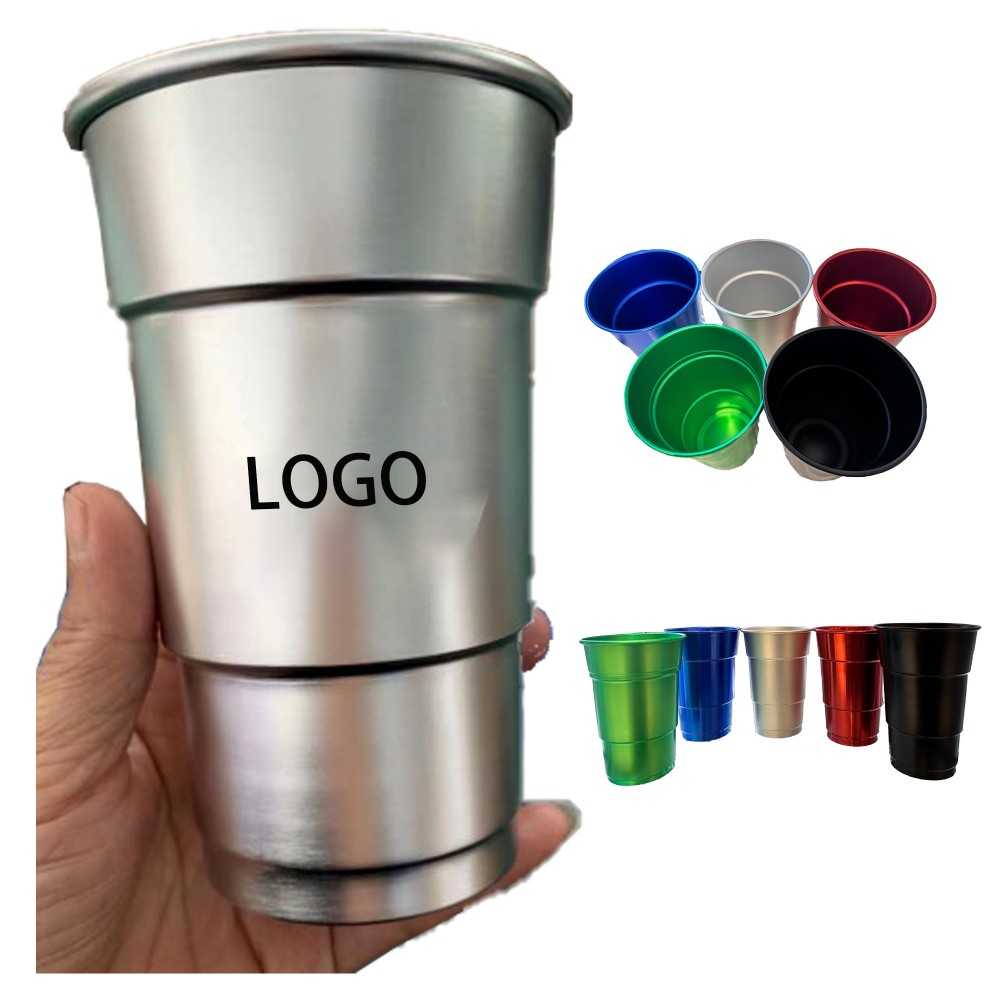  Ball Aluminum Cup Recyclable Party Cups, 16 oz. Cup, 30 Cups  Per Pack : Health & Household