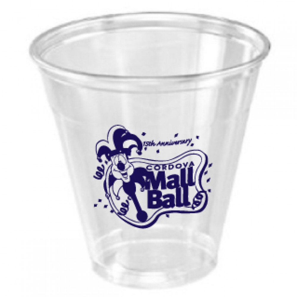 Personalized 5 Oz. Clear Sampler Plastic Party Cup (Silk Screen Printing)
