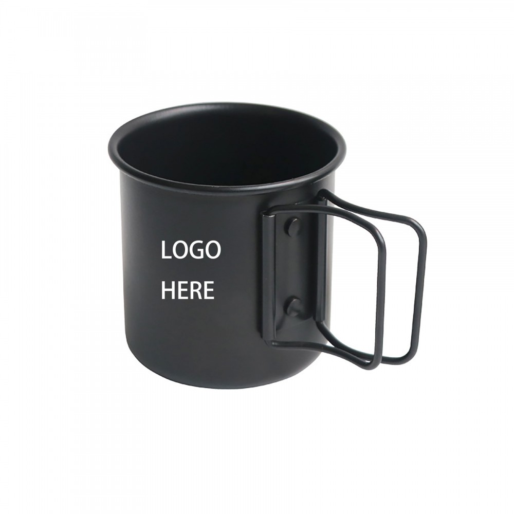 Folding Aluminum Camping Cup with Logo