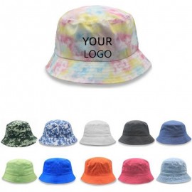 Outdoor Sunscreen Cotton Bucket Hat with Logo