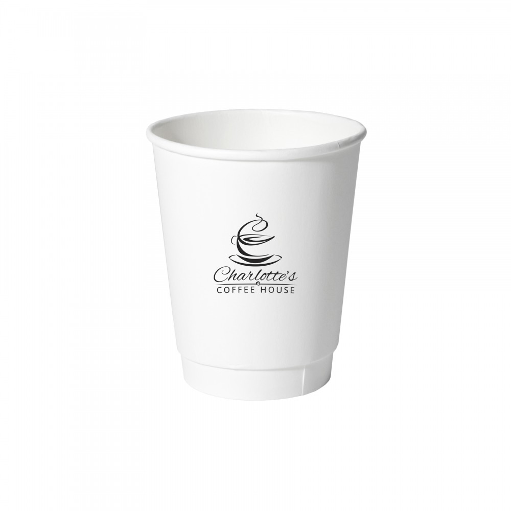 Custom Branded 8 Oz. Double Wall Insulated Paper Cup (Petite Line) Custom Branded 8 Oz. Double Wall Insulated Paper Cup (Petite Line)