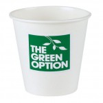 10 Oz. White Paper Cup with Logo