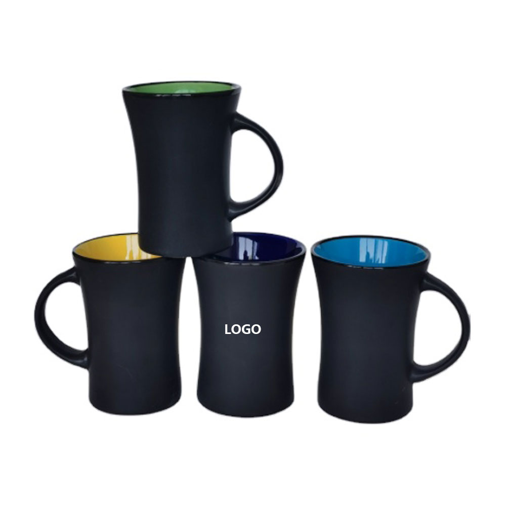 10 Oz Waist Ceramic Coffee Cup with Logo