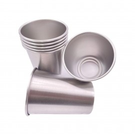 Customized Stackable Stainless Steel Beer Cups 12oz.