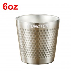 6oz Stainless Steel Double Wall Beer Cup Coffee Cup with Logo