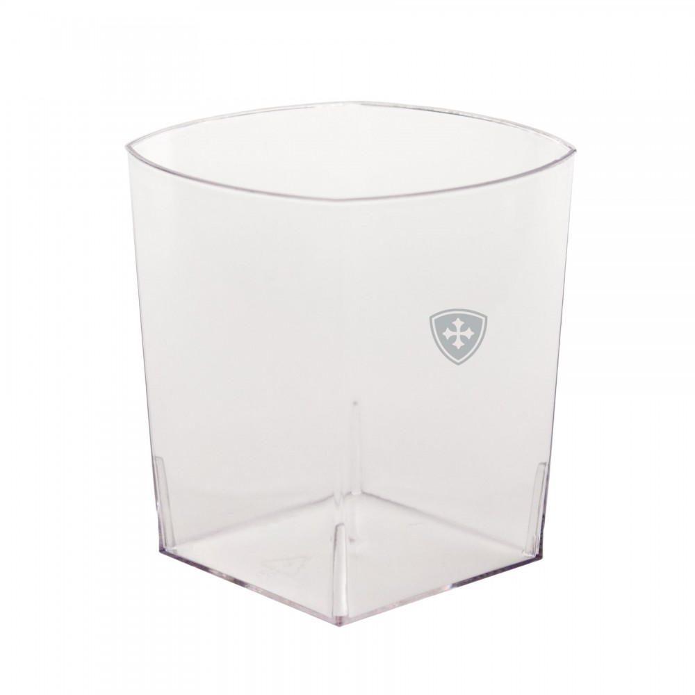 Logo Printed 9 Oz. Clear Plastic "Rocks" Square Tumbler (Petite Line) Logo Printed 9 Oz. Clear Plastic "Rocks" Square Tumbler (Petite Line)
