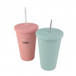 Personalized Double Wall Studded Tumbler with Lid and Straw