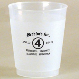 Custom 5 Oz. Frost Flex Plastic Cup (Silk Screen Printing)  Custom 5 Oz. Frost Flex Plastic Cup (Silk Screen Printing)
