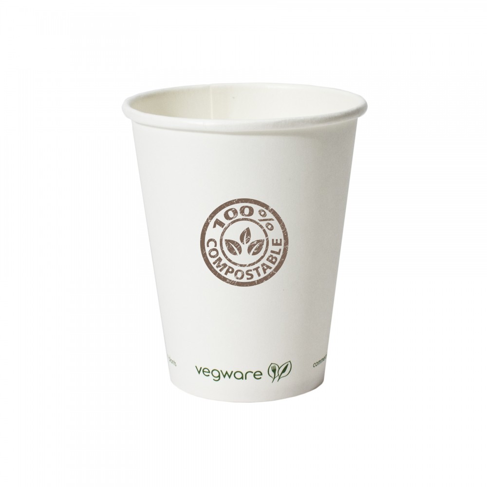 Logo Printed 8 Oz. Compostable Paper Hot Cup (Grande Line) Logo Printed 8 Oz. Compostable Paper Hot Cup (Grande Line)