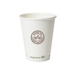 Logo Printed 8 Oz. Compostable Paper Hot Cup (Grande Line)