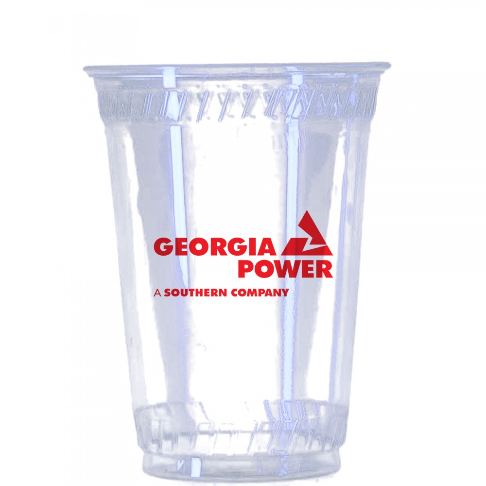 24 oz Clear Soft Sided Cup with Logo