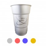 MOQ 50 PCS Aluminum Party Drink 16 Oz Cup for Multiple Use with Logo