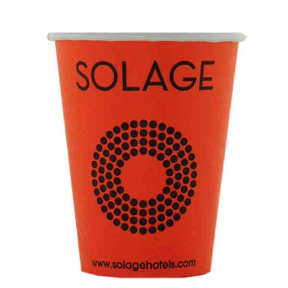 Cup Ads 10 Oz. Squat Paper Cup - 3 Color Logo Printed Cup Ads 10 Oz. Squat Paper Cup - 3 Color Logo Printed