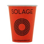 Cup Ads 10 Oz. Squat Paper Cup - 3 Color Logo Printed