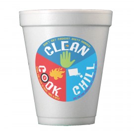 Logo Branded 10 oz. Foam Cup, Digital  Logo Branded 10 oz. Foam Cup, Digital