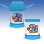 Custom Imprinted 10oz-Reusable Clear Plastic FoldTop Containers