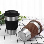 Stainless Steel Coffee Cup with Lid 16oz with Logo