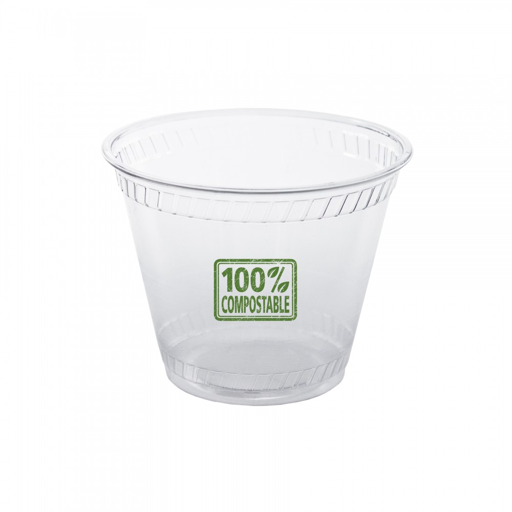 9 Oz. Soft-Sided Plastic Greenware Squat Cup (Petite Line) Custom Imprinted 9 Oz. Soft-Sided Plastic Greenware Squat Cup (Petite Line) Custom Imprinted