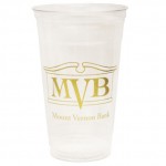 Custom Imprinted 24 Oz. Soft-Sided Clear Plastic Cup (Petite Line)