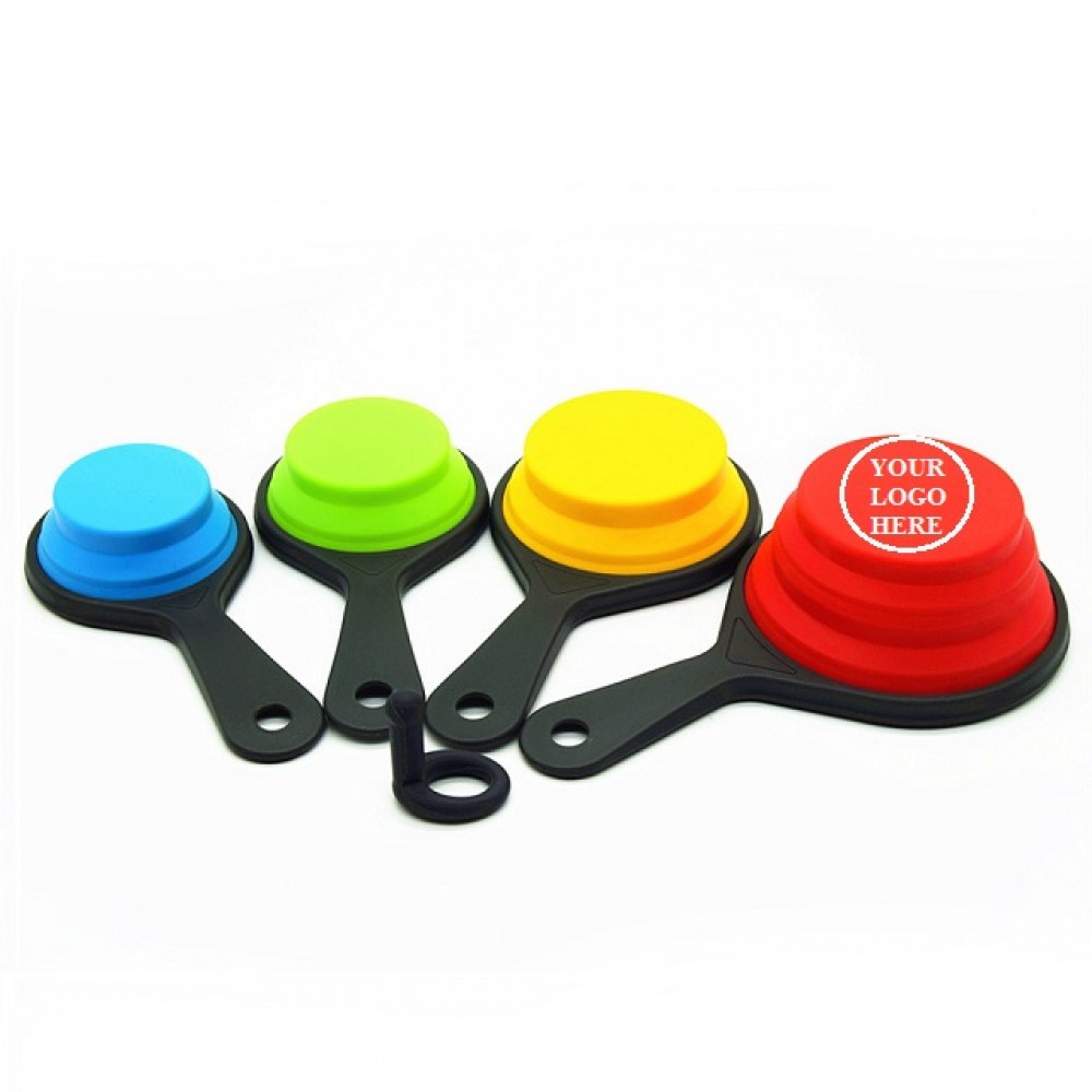 Silicone Collapsible Measuring Cups with Logo
