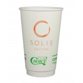 16 Oz. White Eco-Choice Insulated Cup with Logo