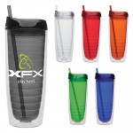 20 Oz. Cool Cup Collection w/Color Matching Lid & Straw with Logo
