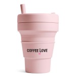 16 Oz. Stojo Biggie Cup w/Matching Color Sleeve (Carnation) Custom Branded