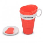 Foldable Silicone Drinking Cup 300ml with Logo