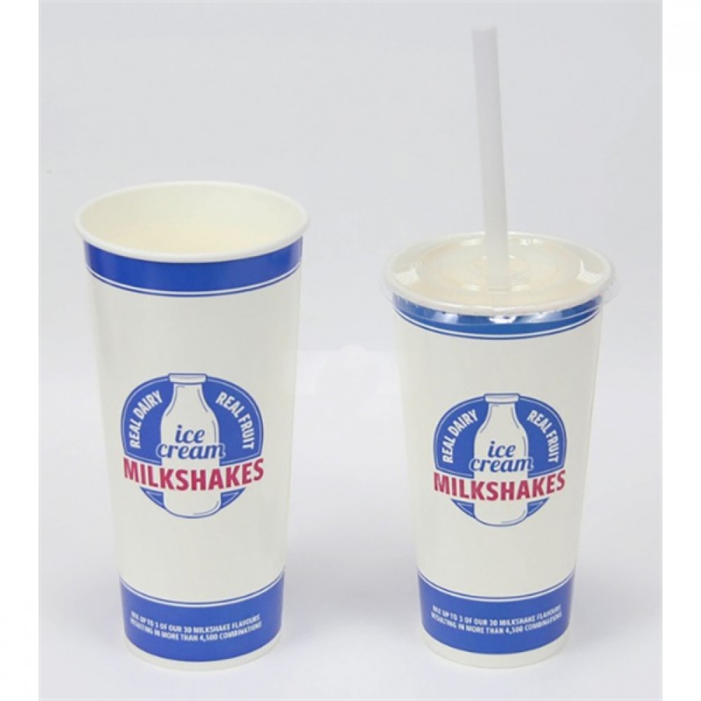 20 oz Paper Cold Cup with Lid with Logo