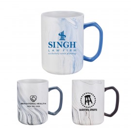 20oz. Ceramic Marble Pattern Mug with Logo