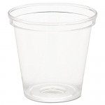 1 Oz. Clear Rigid Plastic Disposable Shot Glass with Logo