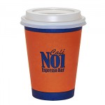 12 Oz. Paper Hot Cup - Flexographic Printed Logo Printed