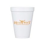 Promotional 10 oz White Styrofoam Insulated Hot or Cold Foam Cup