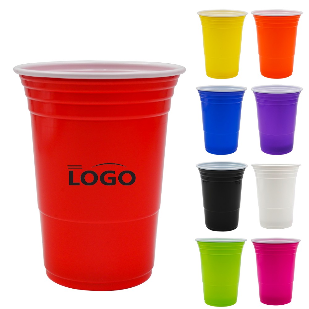 16oz Disposable Party Plastic Cup with Logo