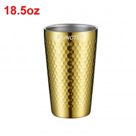 Logo Branded 18.5oz Stainless Steel Double Wall Drinking Cup Beer Cup