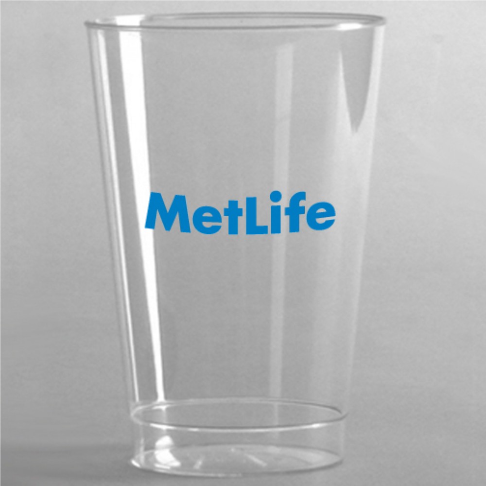 10 Oz. Crystal Clear Plastic Cup with Logo