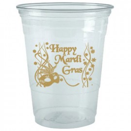 16 Oz. Clear Large Plastic Party Cup (Silk Screen Printing) with Logo