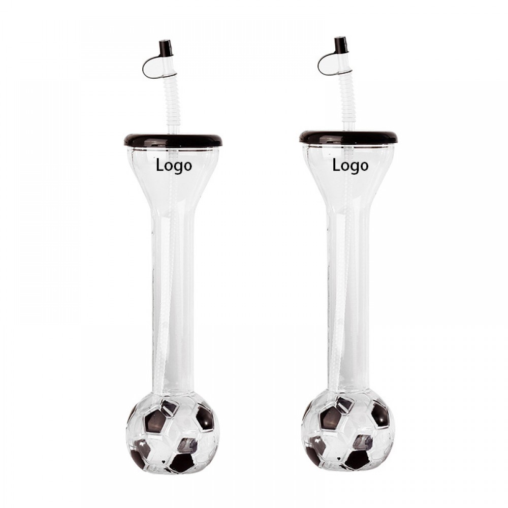 Creative Soccer Yard Cup with Straw with Logo
