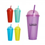 Personalized 27oz Color Changing Straw Cup With Dome Lid