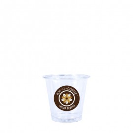 3 Oz. Clear PET Plastic Cold Cup with Logo