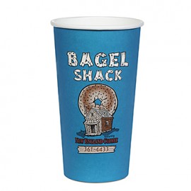 Logo Printed 20 Oz. Paper Hot Cup - Flexographic Printed